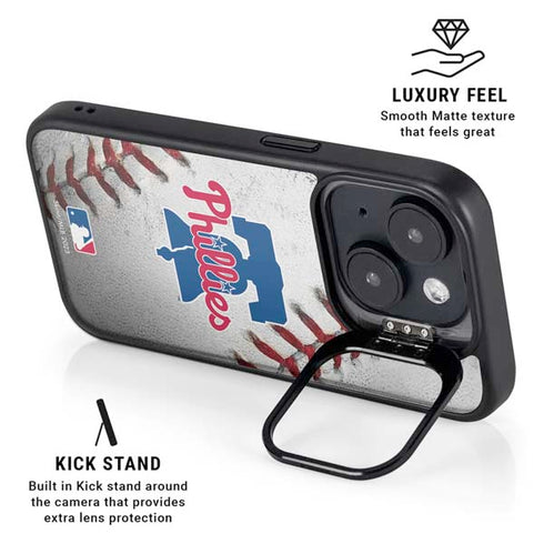 MLB Philadelphia Phillies Game Ball iPhone 14 Kickstand Case